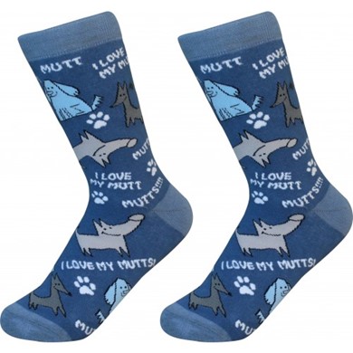 Raining Cats and Dogs |I Love My Mutt Pet Lover Socks