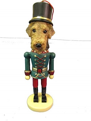 Raining Cats and Dogs | Airedale Terrier Nutcracker Dog Christmas Ornament