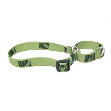 Raining Cats and Dogs | Olive Flag Martingale Collar