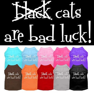 Raining Cats and Dogs |Black Cats are Bad Luck Pet Tee