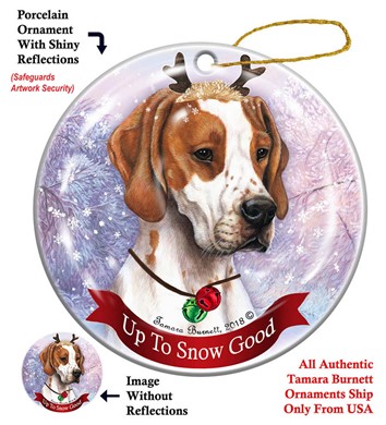 Raining Cats and Dogs | English Pointer  Up To Snow Good Christmas Ornament