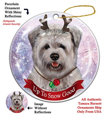 Raining Cats and Dogs | Glen Of Imal Terrier Up to Snow Good Dog Christmas Ornament