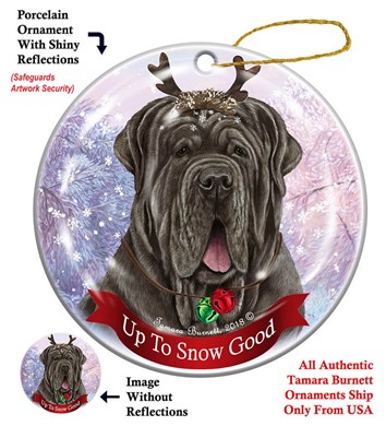 Raining Cats and Dogs |Neapolitan Mastiff  Up to Snow Good Christmas Ornament