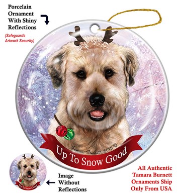Raining Cats and Dogs |Soft Coated Wheaten Terrier Up to Snow Good Dog Christmas Ornament