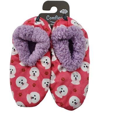 Raining Cats and Dogs | Bichon Frise Comfies Dog Print Slippers