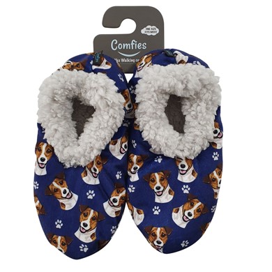 Raining Cats and Dogs | Jack Russell Comfies Dog Print Slippers
