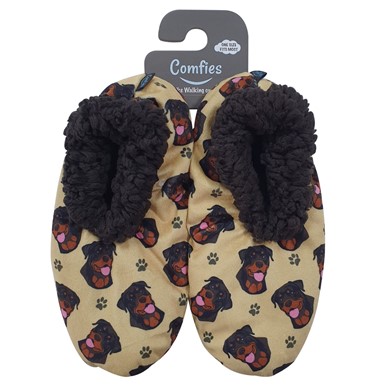 Raining Cats and Dogs | Rottweiler Comfies Dog Print Slippers
