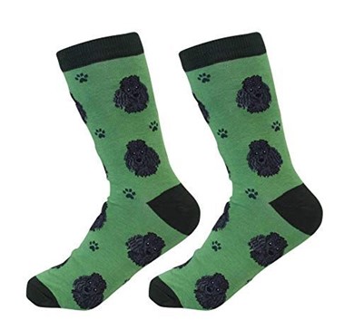 Raining Cats and Dogs |Poodle Black Pet Lover Socks