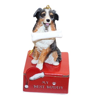 Raining Cats and Dogs | Australian Shepherd My Best Buddy Dog Breed Christmas Ornaments