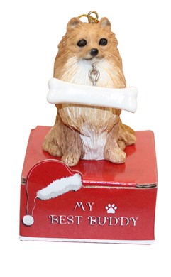 Raining Cats and Dogs | Pomeranian My Best Buddy Dog Breed Christmas Ornaments