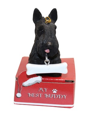 Raining Cats and Dogs | Scottish Terrier My Best Buddy Dog Figurine Christmas Ornaments