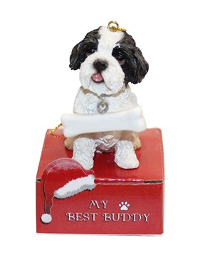 Raining Cats and Dogs | Shih Tzu My Best Buddy Dog Christmas Ornament