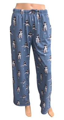 Raining Cats and Dogs | Siberian Husky PJ bottoms