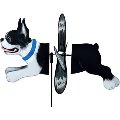 Raining Cats and Dogs |Boston Terrier Deluxe Dog Garden Spinner