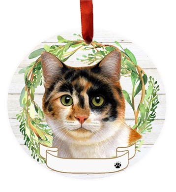 Raining Cats and Dogs | Calico Cat Breed Christmas Ornament
