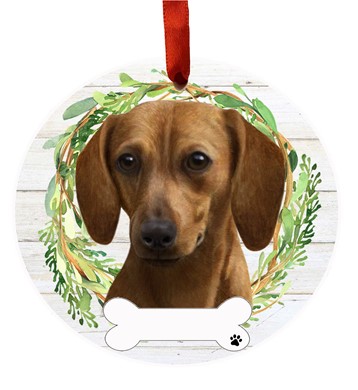 Raining Cats and Dogs |Dachshund Dog Breed Wreath Ornament