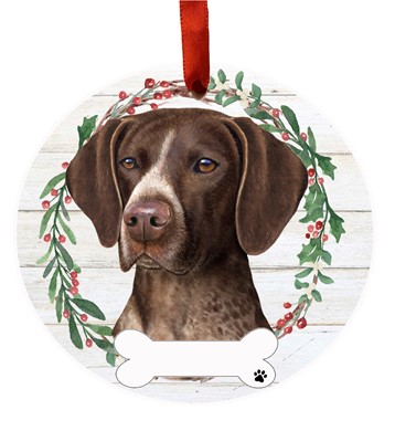 Raining Cats and Dogs |German Shorthaired Pointer Dog Wreath Dog Breed Christmas Ornament
