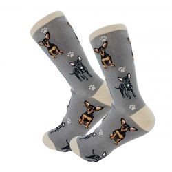 Raining Cats and Dogs |Chihuahua Black Happy Tails Socks