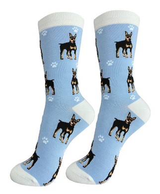 Raining Cats and Dogs | Doberman Happy Tails Socks