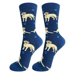 Raining Cats and Dogs | Labrador Retriever Yellow Happy Tails Socks