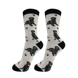 Raining Cats and Dogs | Labrador Retriever Black Happy Tails Socks