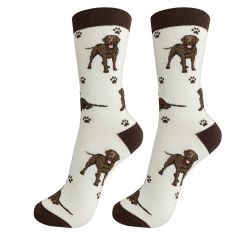 Raining Cats and Dogs | Labrador Retriever Chocolate Happy Tails Socks