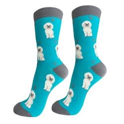 Raining Cats and Dogs | Poodle White Pet Lover Socks