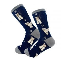 Raining Cats and Dogs | Schnauzer Happy Tails Socks