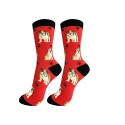 Raining Cats and Dogs | Bulldog Happy Tails Socks