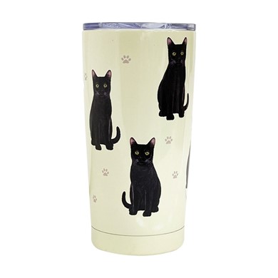 Raining Cats and Dogs | Black Cat Insulated Serengeti Tumbler