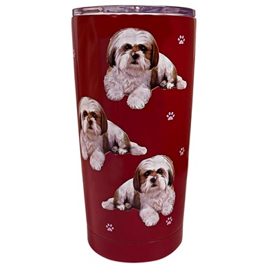 Raining Cats and Dogs | Shih Tzu Tan Dog Insulated Tumbler By Serengeti