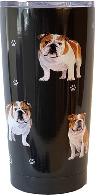 Raining Cats and Dogs | Bulldog Dog Insulated Tumbler By Serengeti