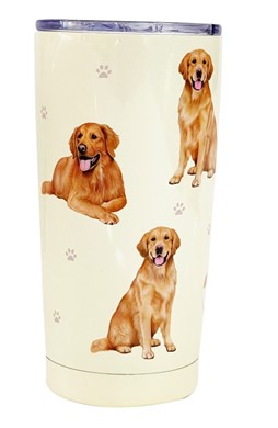 Raining Cats and Dogs |Golden Retriever Dog Insulated Tumbler By Serengeti