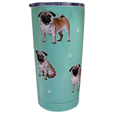 Raining Cats and Dogs | Pug Dog Insulated Tumbler By Serengeti