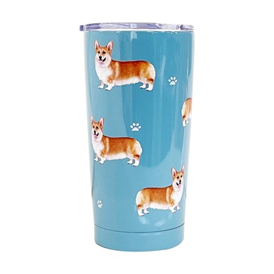 Raining Cats and Dogs | Welsh Corgi Dog Insulated Serengeti Tumbler