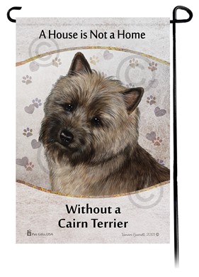 Raining Cats and Dogs | Cairn Terrier House is Not a Home Garden Flag