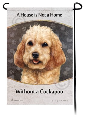 Raining Cats and Dogs | Cockapoo House is Not a Home Garden Flag
