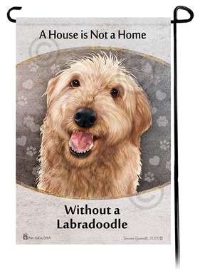Raining Cats and Dogs | Labradoodle House is Not a Home Garden Flag