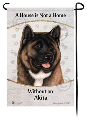 Raining Cats and Dogs | Akita House is Not a Home Garden Flag