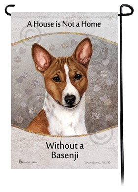 Raining Cats and Dogs | Basenji House is Not a Home Garden Flag