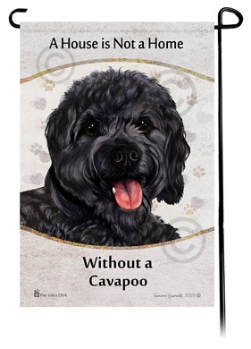 Raining Cats and Dogs | Cavapoo House is Not a Home Garden Flag