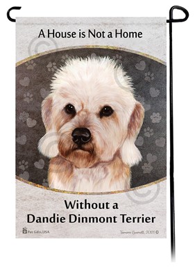 Raining Cats and Dogs | Dandie Dinmont House is Not a Home Garden Flag