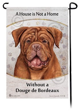 Raining Cats and Dogs | Dogue de Bordeaux House is Not a Home Garden Flag