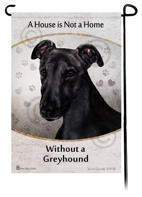 Raining Cats and Dogs | Greyhound House is Not a Home Garden Flag