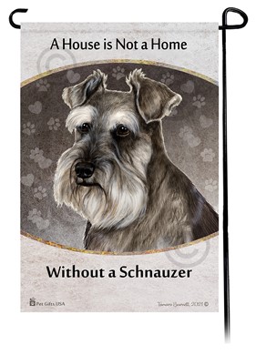 Raining Cats and Dogs | Schnauzer House is Not a Home Garden Flag