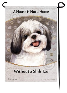 Raining Cats and Dogs | Shih Tzu House is Not a Home Garden Flag