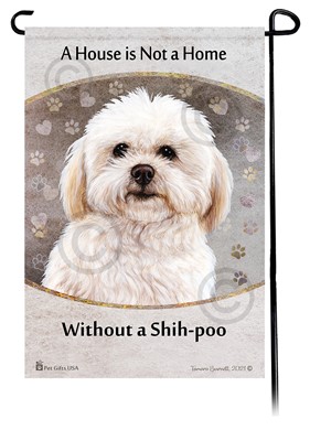 Raining Cats and Dogs | Shipoo House is Not a Home Garden Flag