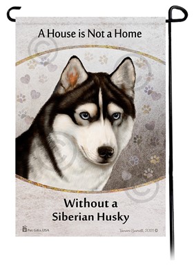 Raining Cats and Dogs | Siberian Husky House is Not a Home Garden Flag