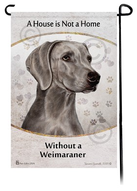 Raining Cats and Dogs |Weimaraner House is Not a Home Garden Flag