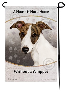 Raining Cats and Dogs | Whippet House is Not a Home Garden Flag